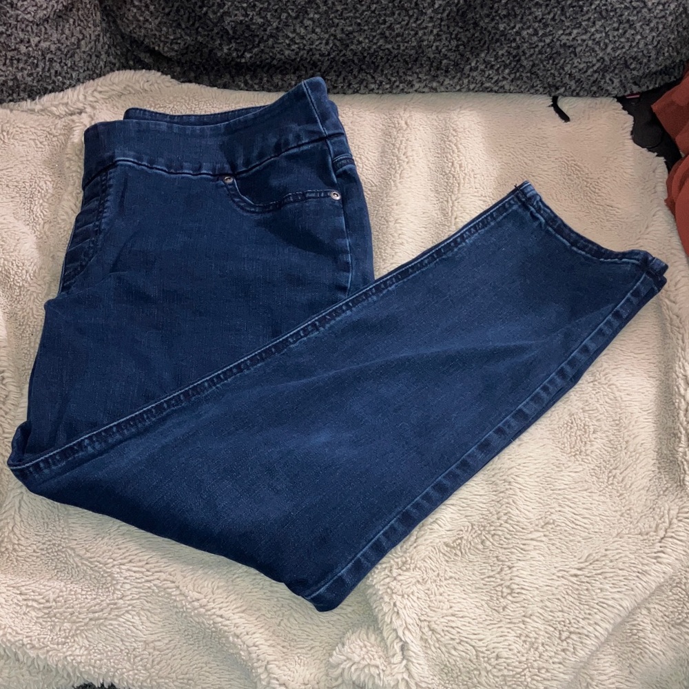Perfect Stretch by Chico’s Pull On Ankle Jeggings, Size 2.5 (14-Large)